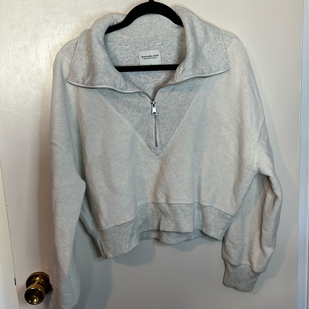 Fleece Abercrombie Quarter Zip Sweatshirt